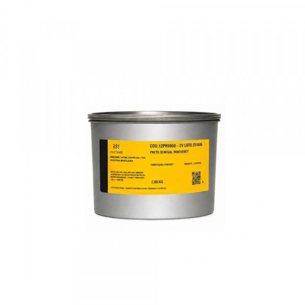 Tinta Offset Preto Senegal – Innovaset® – Lata a Vácuo 2,0kg