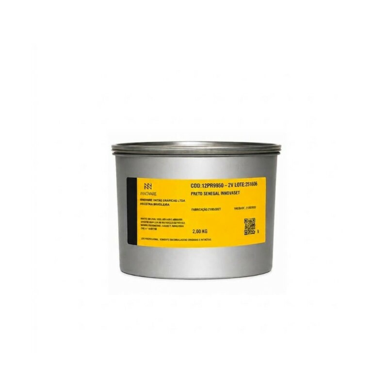 Tinta Offset Preto Senegal – Innovaset® – Lata a Vácuo 2,0kg Tinta Offset Preto Senegal – Innovaset® – Lata a Vácuo 2,0kg