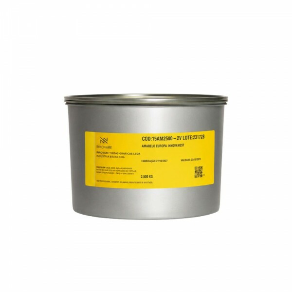 Tinta Offset Amarelo – Europa Innovawest® – Lata a Vácuo 2,5kg Tinta Offset Amarelo – Europa Innovawest® – Lata a Vácuo 2,5kg