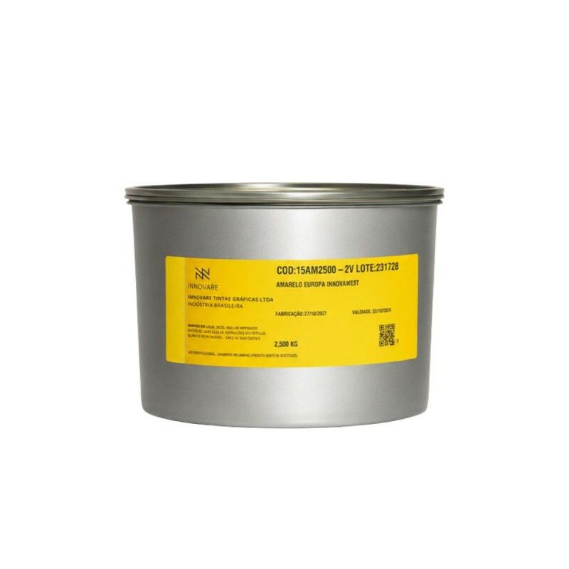 Tinta Offset Amarelo – Europa Innovawest® – Lata a Vácuo 2,5kg Tinta Offset Amarelo – Europa Innovawest® – Lata a Vácuo 2,5kg