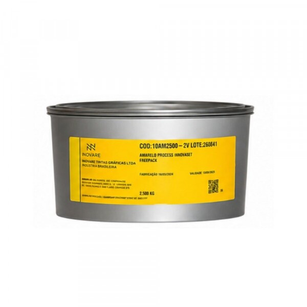 Tinta Offset Amarelo – Process Intense Freepack® – Lata a Vácuo 2,5kg Tinta Offset Amarelo – Process Intense Freepack® – Lata a Vácuo 2,5kg
