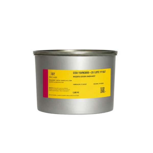 Tinta Offset Magenta – Europa Innovawest® – Lata a Vácuo 2,5kg Tinta Offset Magenta – Europa Innovawest® – Lata a Vácuo 2,5kg
