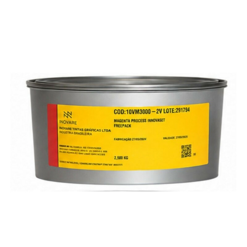 Tinta Offset Magenta – Process Innovaset Freepack® – Lata a Vácuo 2,5kg Tinta Offset Magenta – Process Innovaset Freepack® – Lata a Vácuo 2,5kg